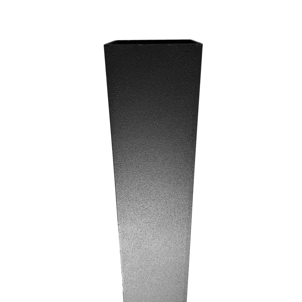Aluminium regenpijp 80x80 mm - 1 meter met spie - Ral-9005 fijnstructuur | Kallos