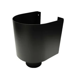 Vergaarbak mini 100 mm - P.10 zwart | Prefa / Kallos - Afbeelding 1
