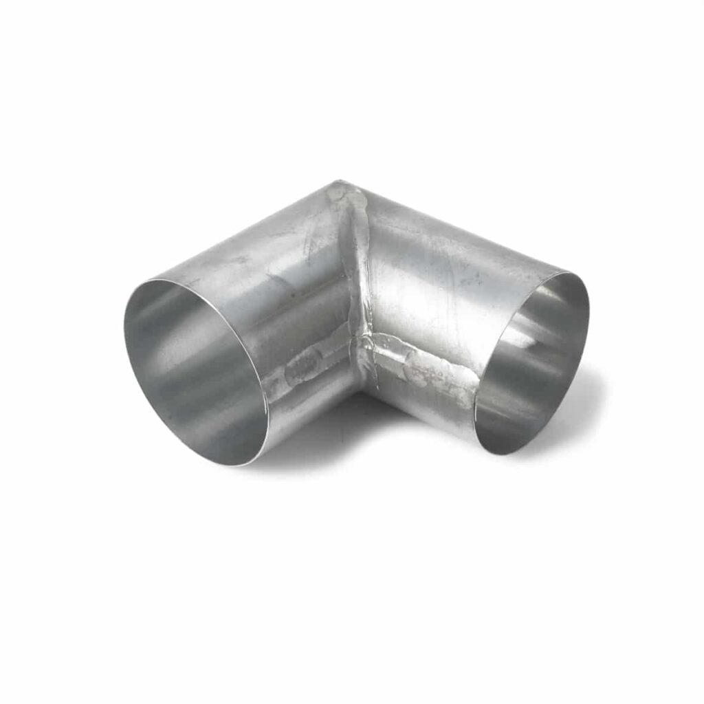 Bocht zink 100 mm 90gr - gesoldeerd | Nedzink