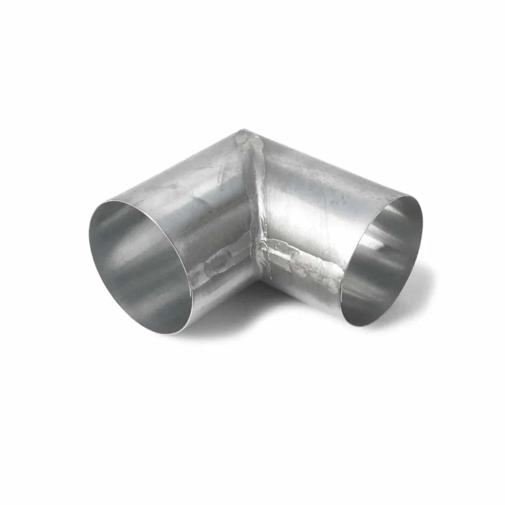 Bocht zink 100 mm 90gr - gesoldeerd | Nedzink