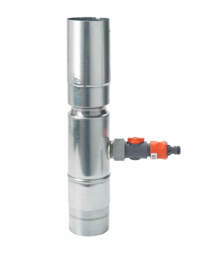 Hemelwateropvang zink 80 mm met Gardena-aansluiting | Rheinzink