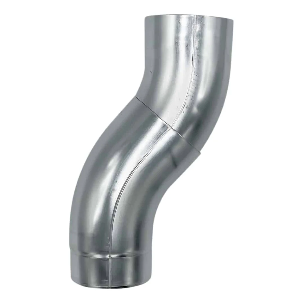 Bocht zink 80 mm 40gr (verjongd-spie) | Grömo/Nedzink