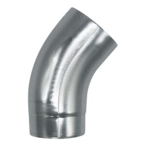 Bocht zink 80 mm 40gr (verjongd-spie) | Grömo/Nedzink - Afbeelding 1