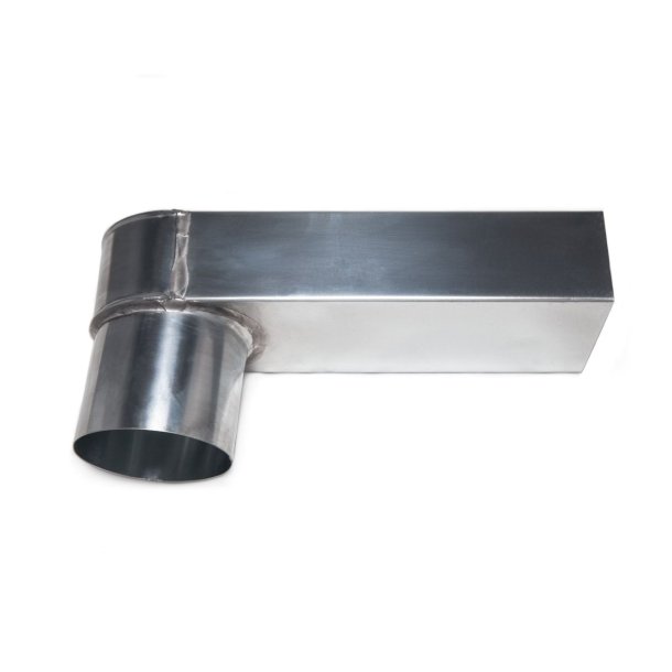 Stadsuitloop zink 60x100 mm naar 100 mm 330 mm lang | Nedzink