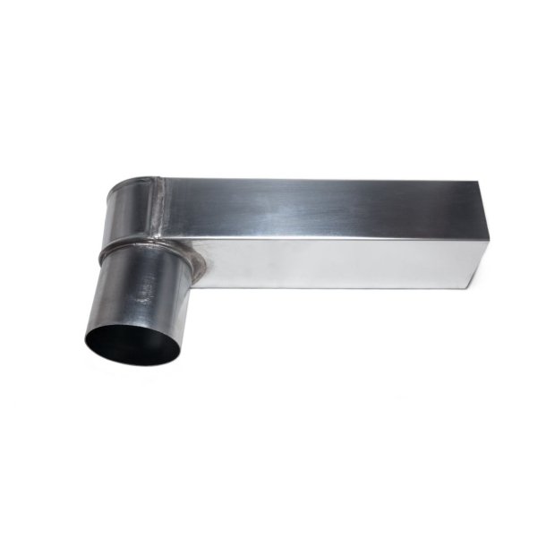 Stadsuitloop zink 60x80 mm naar 80 mm 330 mm lang | Nedzink