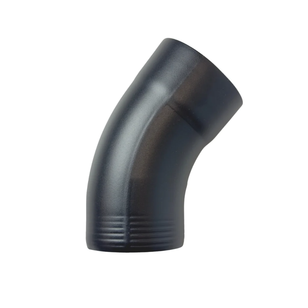 Aluminium bocht 80 mm 40gr - Ral-7021 fijnstructuur | Kallos