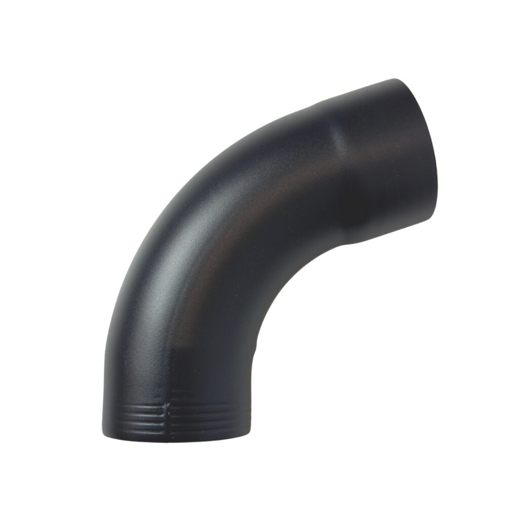 Aluminium bocht 80 mm 72gr - Ral-7021 fijnstructuur | Kallos
