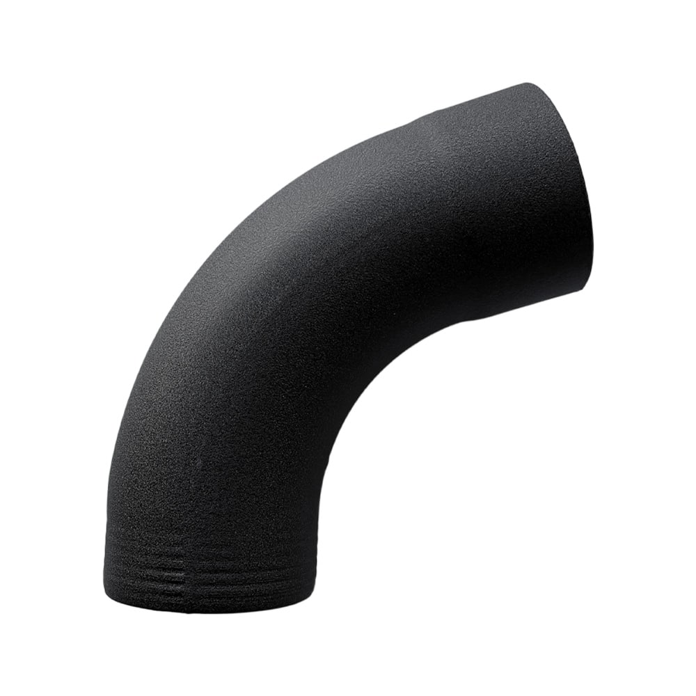 Bocht 72gr 100 mm - P.10 zwart | Prefa