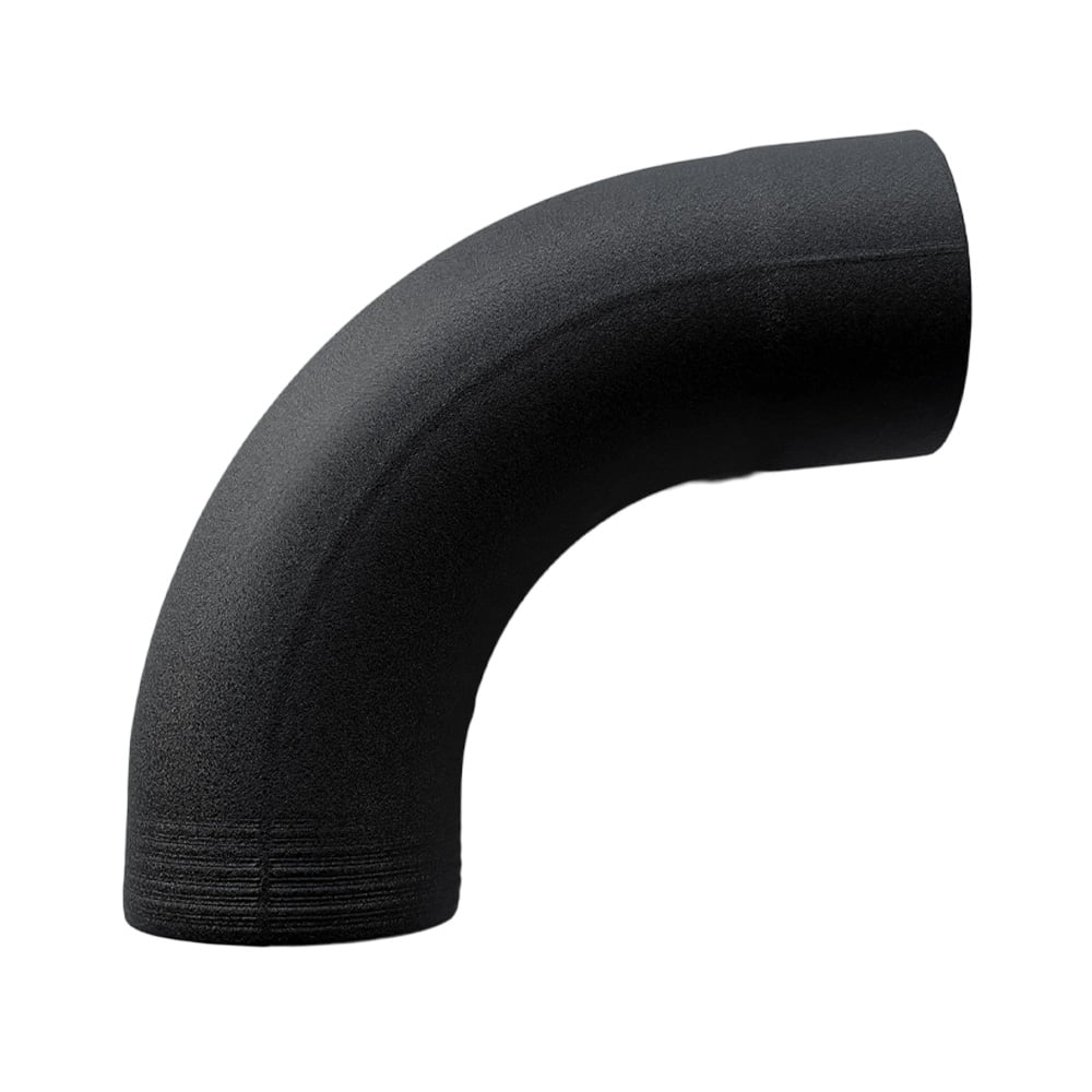 Bocht 85gr 80 mm - P.10 zwart | Prefa