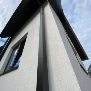 Aluminium regenpijp 80x80 mm - 3 meter - Ral-7021 fijnstructuur | Kallos - Afbeelding 4