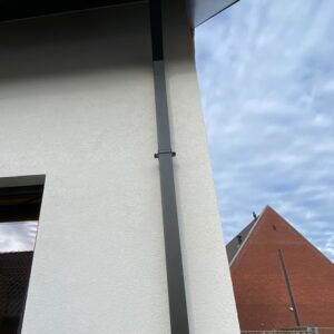 Aluminium regenpijp 80x80 mm - 1 meter met spie - Ral-9005 fijnstructuur | Kallos - Afbeelding 7