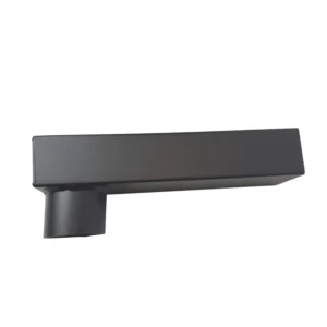 Aluminium stadsuitloop 60x80 mm rond 80 mm - Ral-7021 fijnstructuur | Kallos - Afbeelding 1