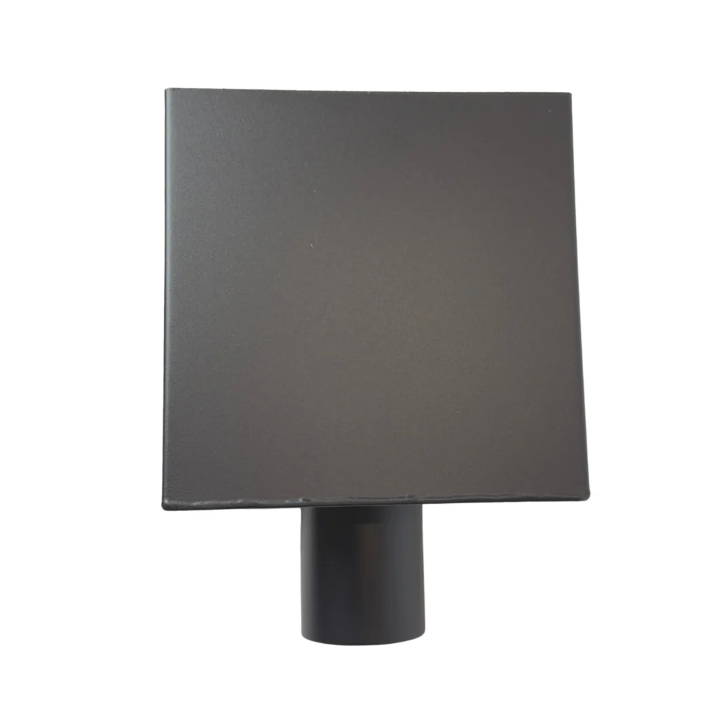 Aluminium vergaarbak kubus 80 mm - Ral-7021 fijnstructuur | Kallos