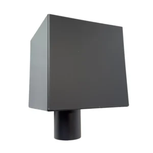 Aluminium vergaarbak kubus 80 mm - Ral-7021 fijnstructuur | Kallos - Afbeelding 1