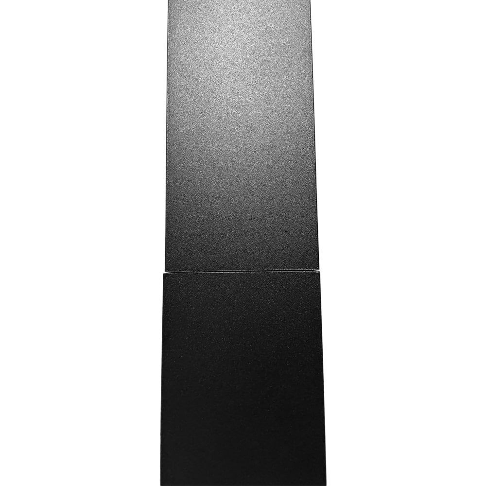 Aluminium regenpijp 80x80 mm - 1 meter met spie - Ral-9005 fijnstructuur | Kallos