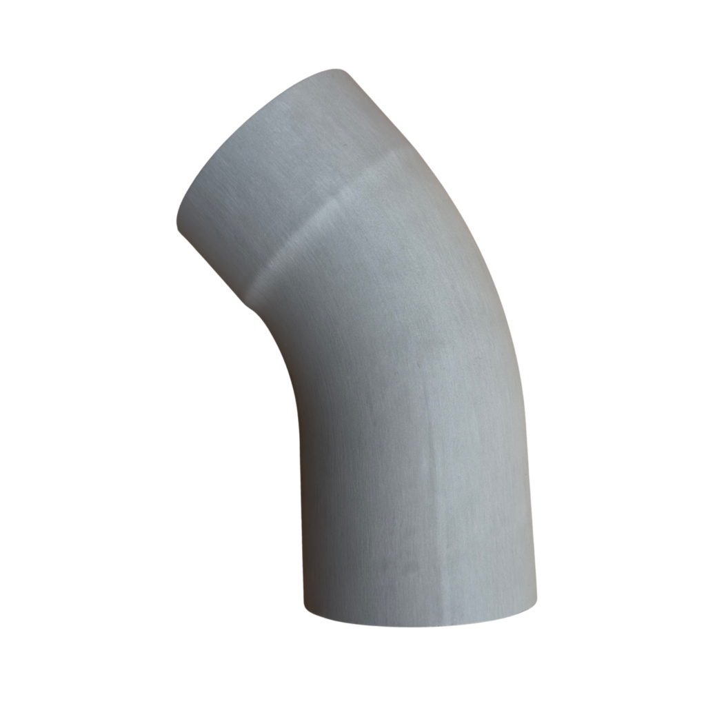 Bocht 40gr 100 mm - patinagrijs | Prefa