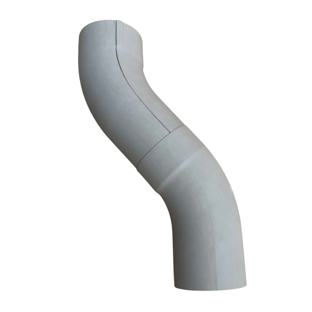 Bocht 40gr 100 mm - patinagrijs | Prefa