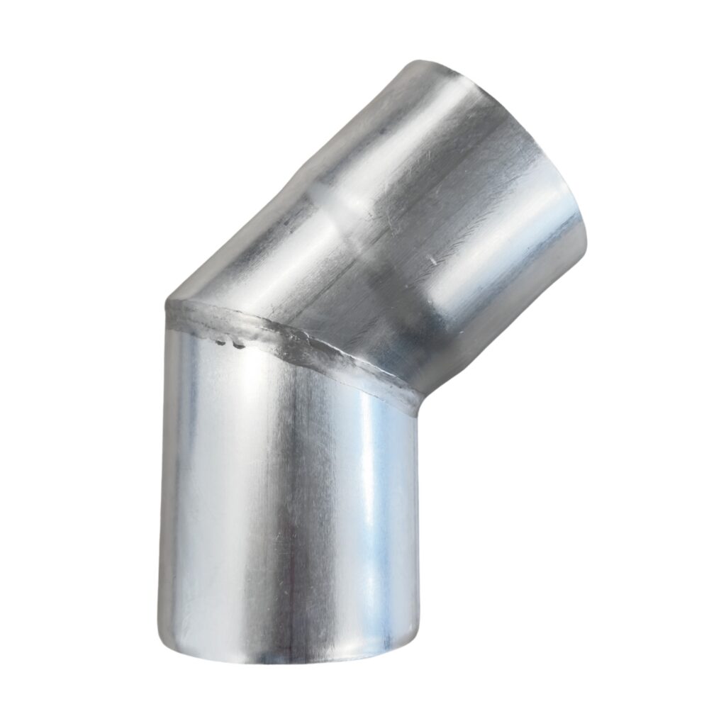 Bocht zink 80 mm 45gr - gesoldeerd | Nedzink