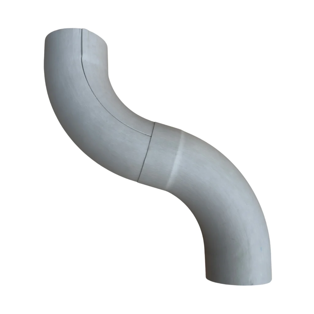 Bocht 72gr 100 mm - patinagrijs | Prefa