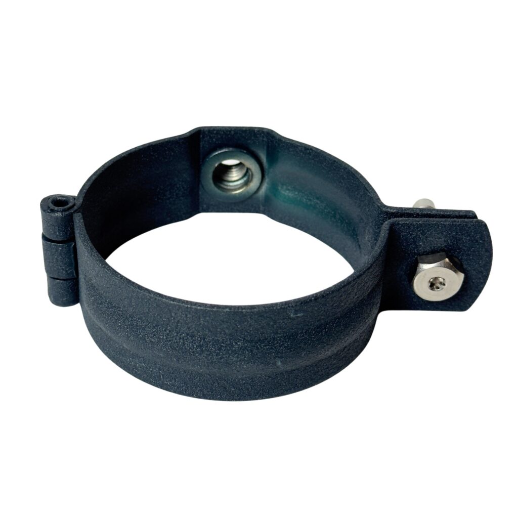 Scharnierbeugel aluminum SET 80mm M10 - antraciet