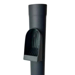 Aluminium regenpijp bladafscheider 80 mm rond - P.10 antraciet | Prefa / Kallos - Afbeelding 3