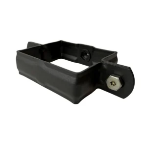 Aluminium M10 beugel 80x80 mm - RAL 9005 fijnstructuur - Afbeelding 2