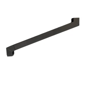 Sprongbocht alu 80x80 mm. set: 2 x bocht (+spie) - Ral-7021 fijnstructuur | Kallos - Afbeelding 1