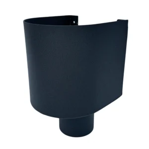Aluminium vergaarbak mini rond 80 mm - Ral-9005 fijnstructuur | Kallos - Afbeelding 1