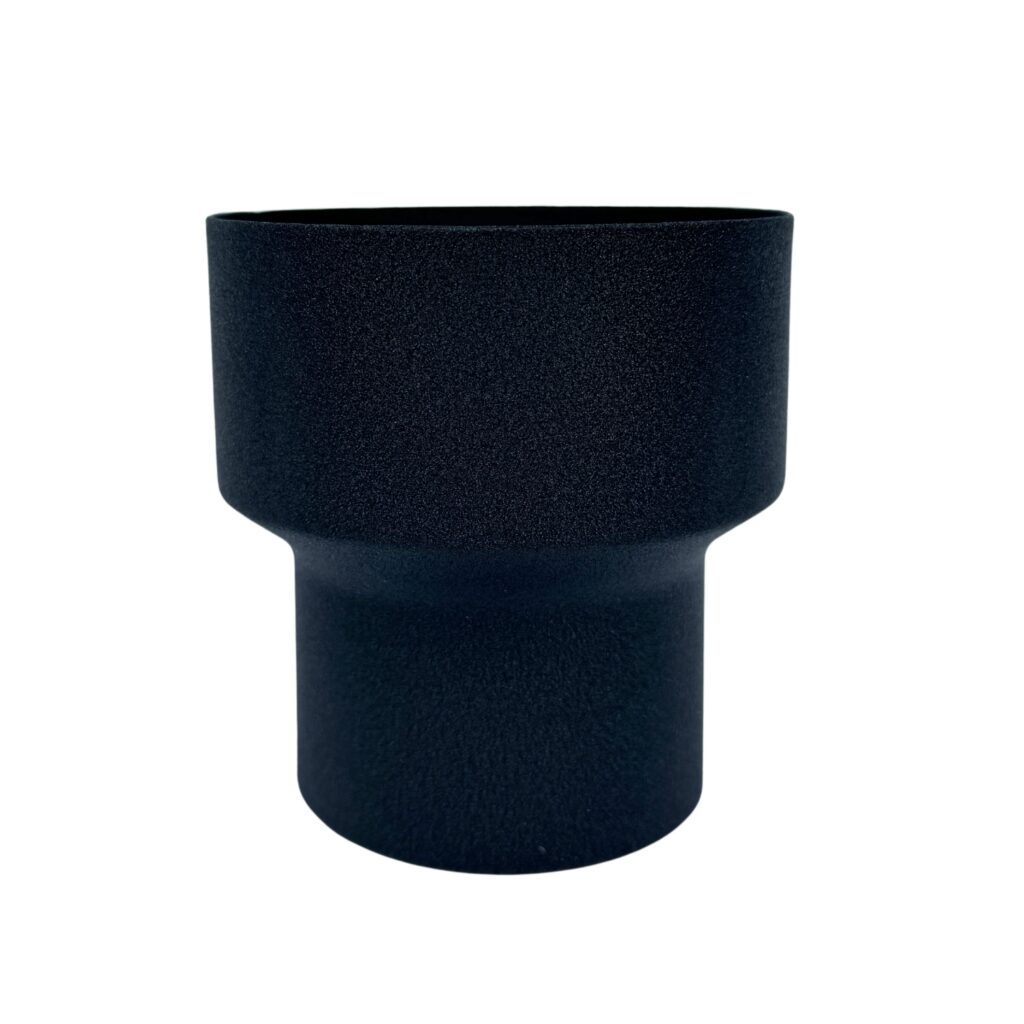 Verloop 100/80 mm - P.10 zwart | Prefa