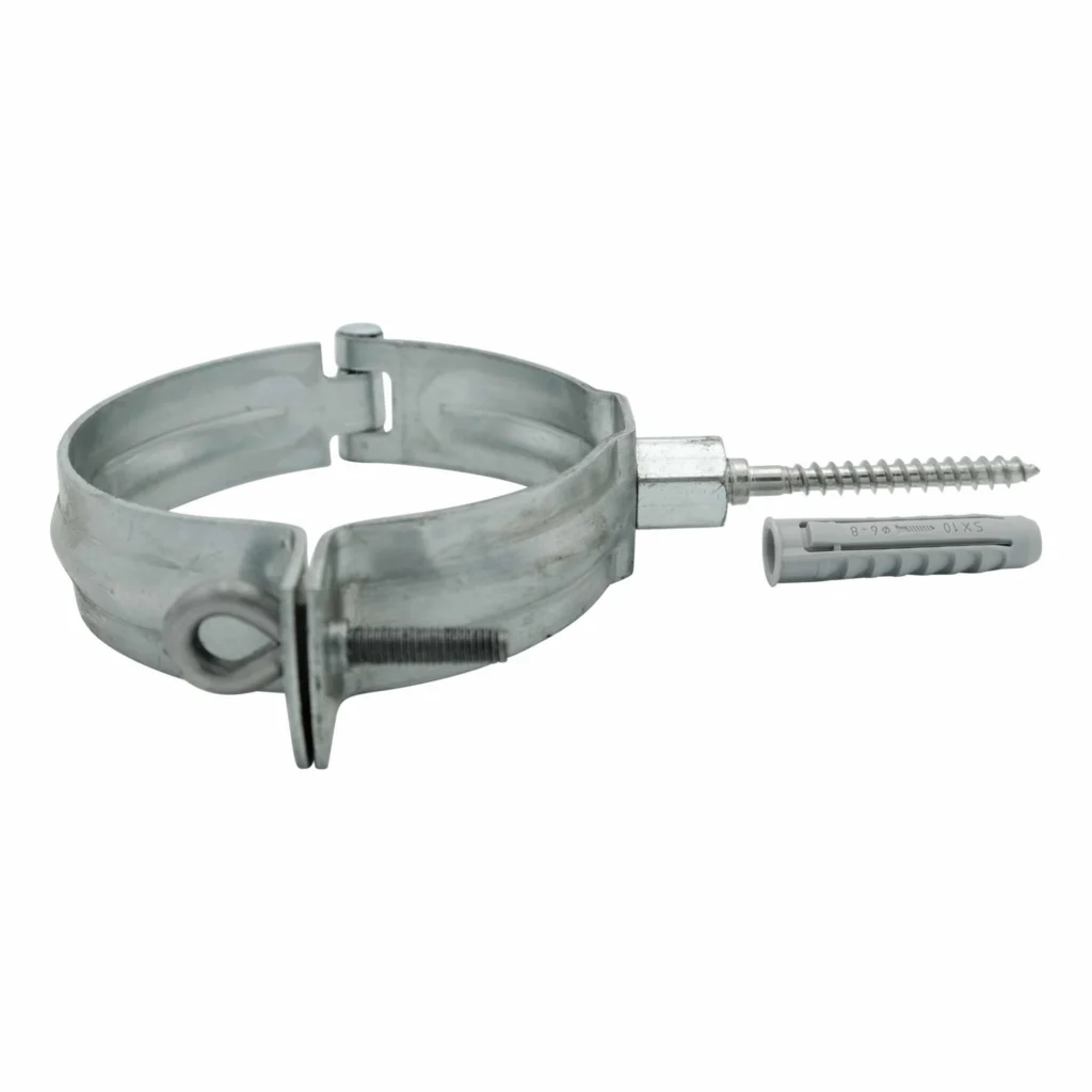 Beugel zink 100 mm M10 + Schroef RVS M10x70 mm + Plug