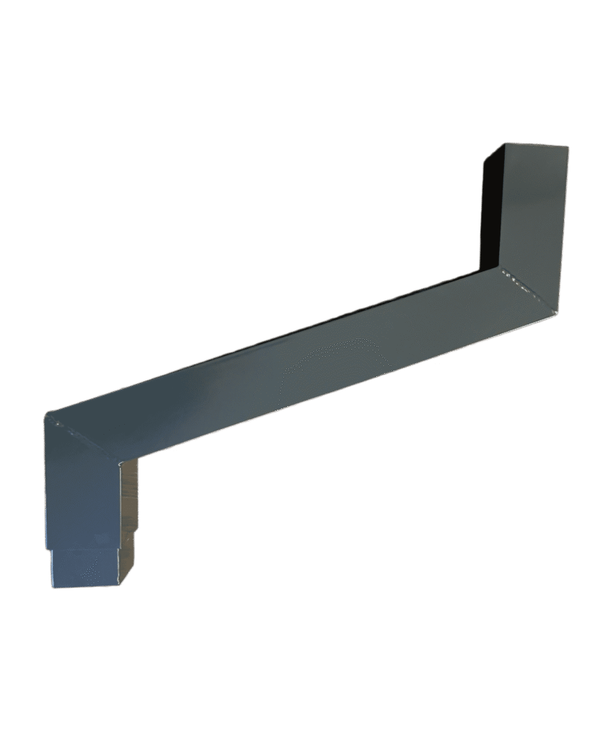 Aluminium regenpijp vierkant 100x100mm sprong op maat