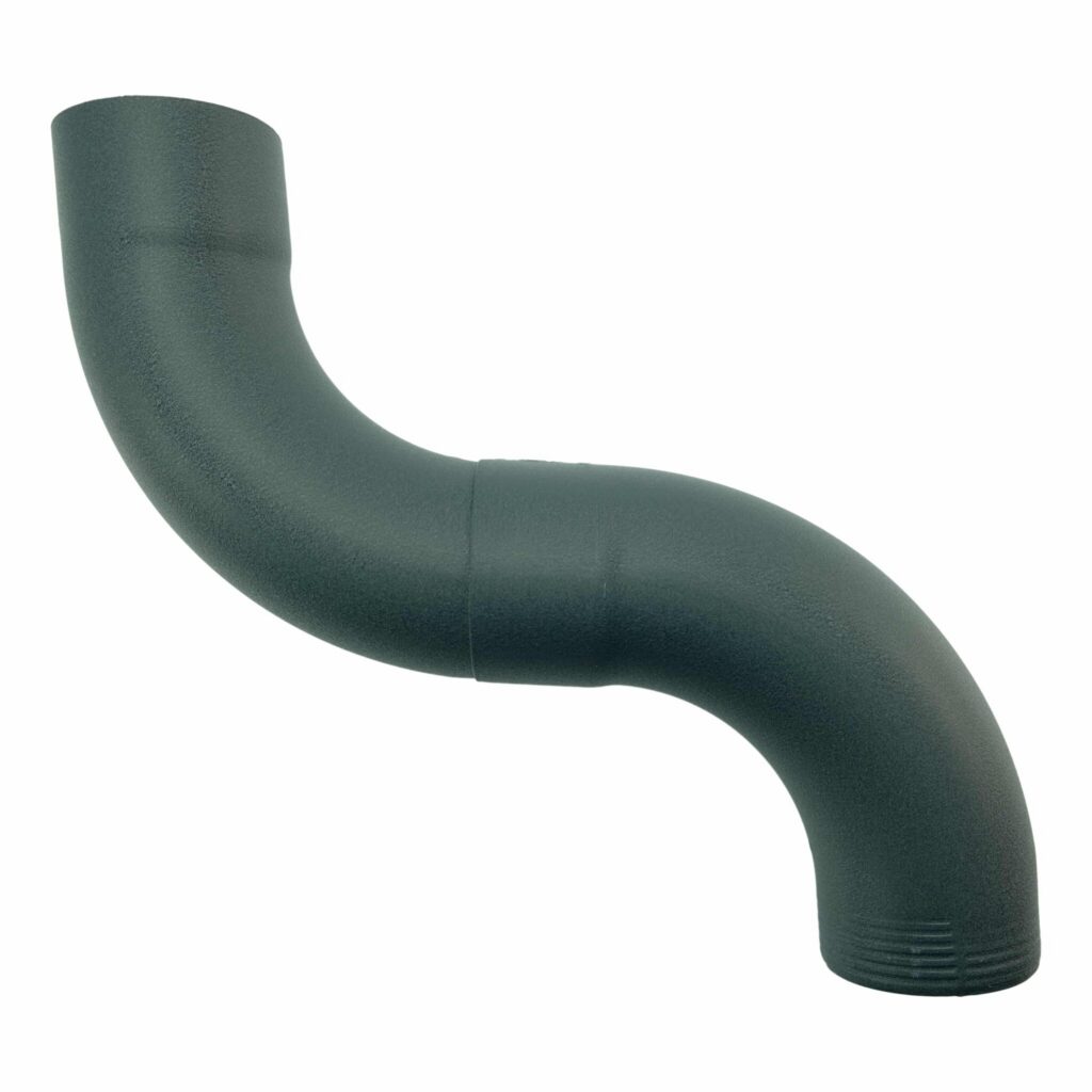 Bocht 85gr 80 mm - P.10 antraciet | Prefa