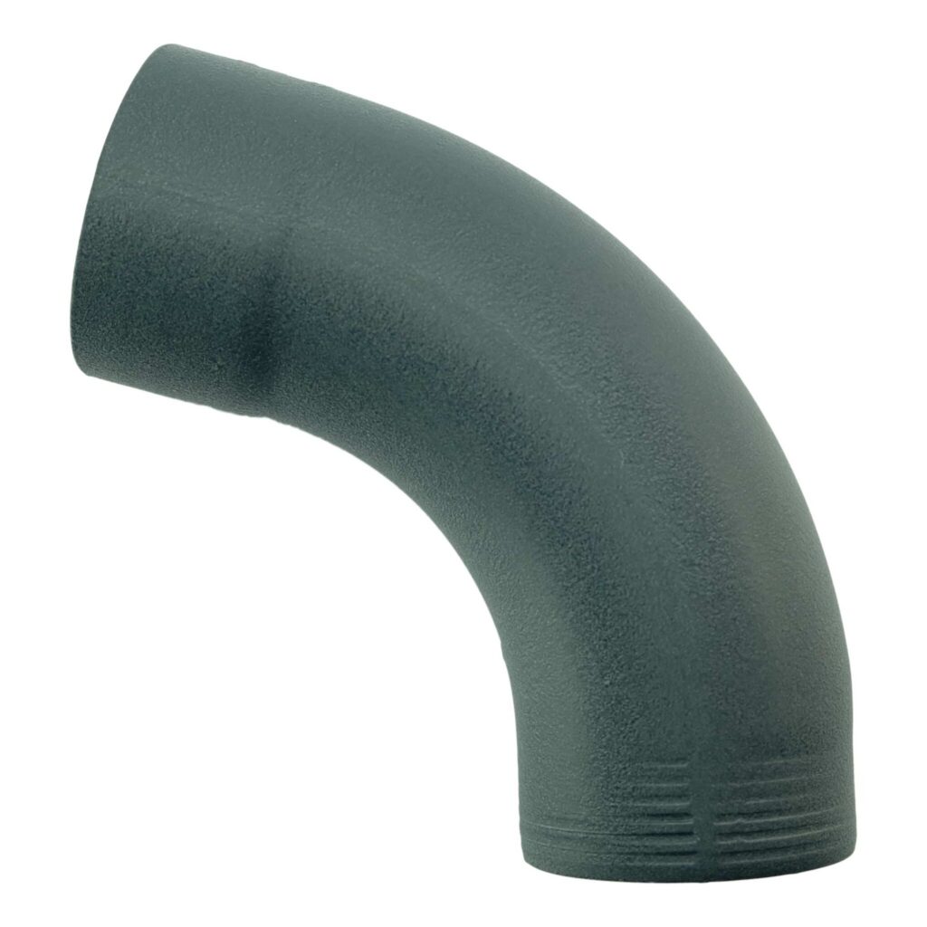 Bocht 72gr 80 mm - P.10 antraciet | Prefa