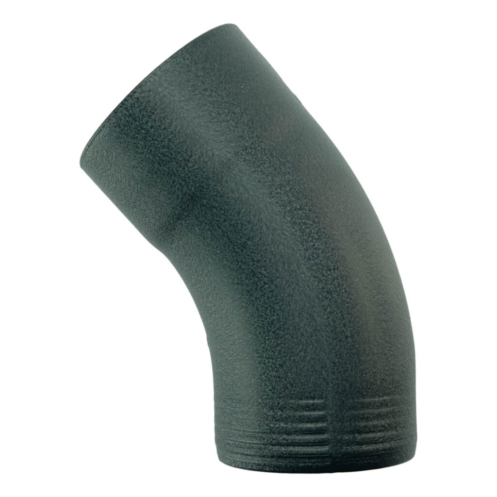 Bocht 40gr 80 mm - P.10 antraciet | Prefa