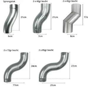 Sprongstuk zink 100 mm sprong 60 mm | Grömo - Afbeelding 3