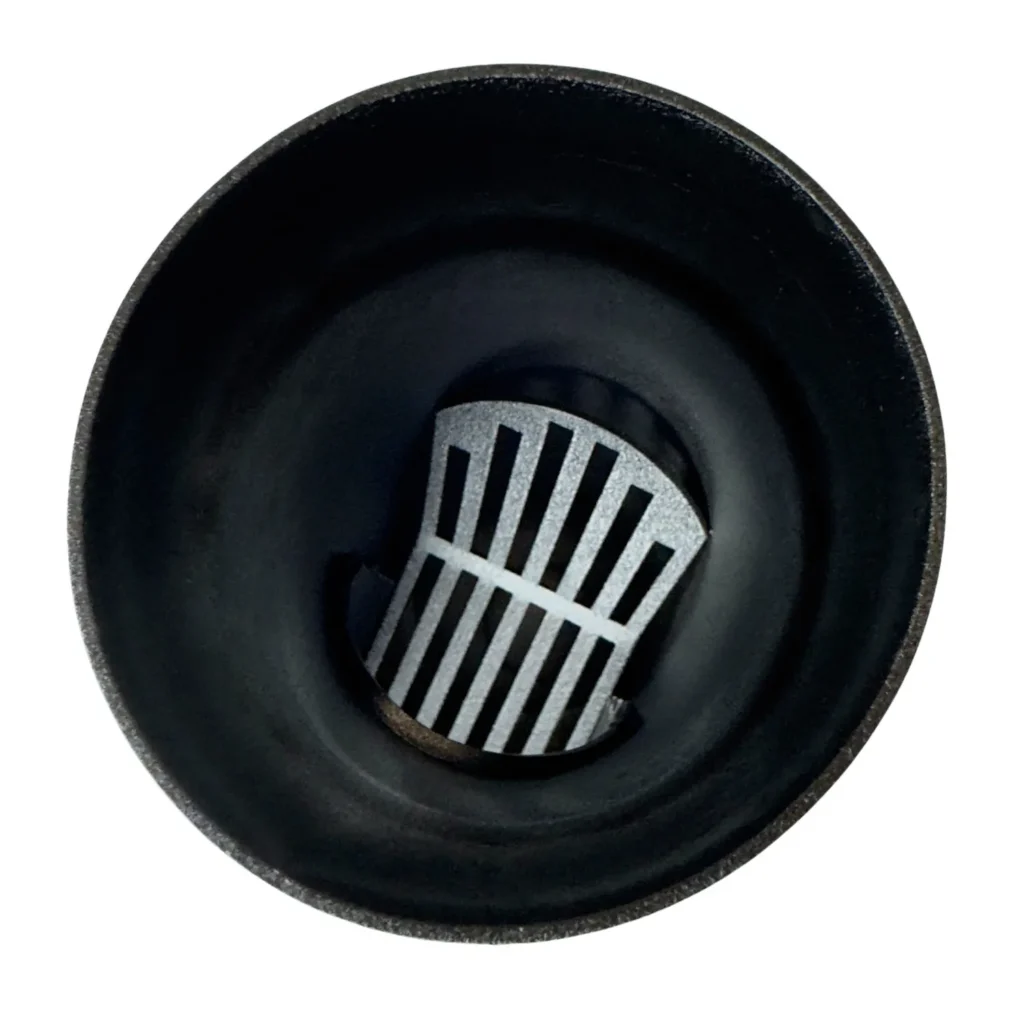 Aluminium bladafscheider 80 mm - Ral-9005 fijnstructuur | Kallos