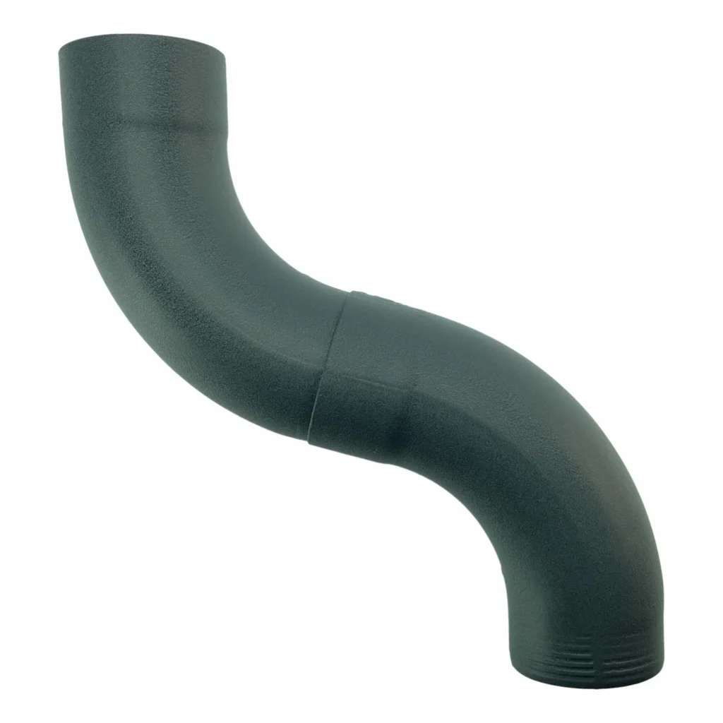 Bocht 72gr 100 mm - P.10 antraciet | Prefa