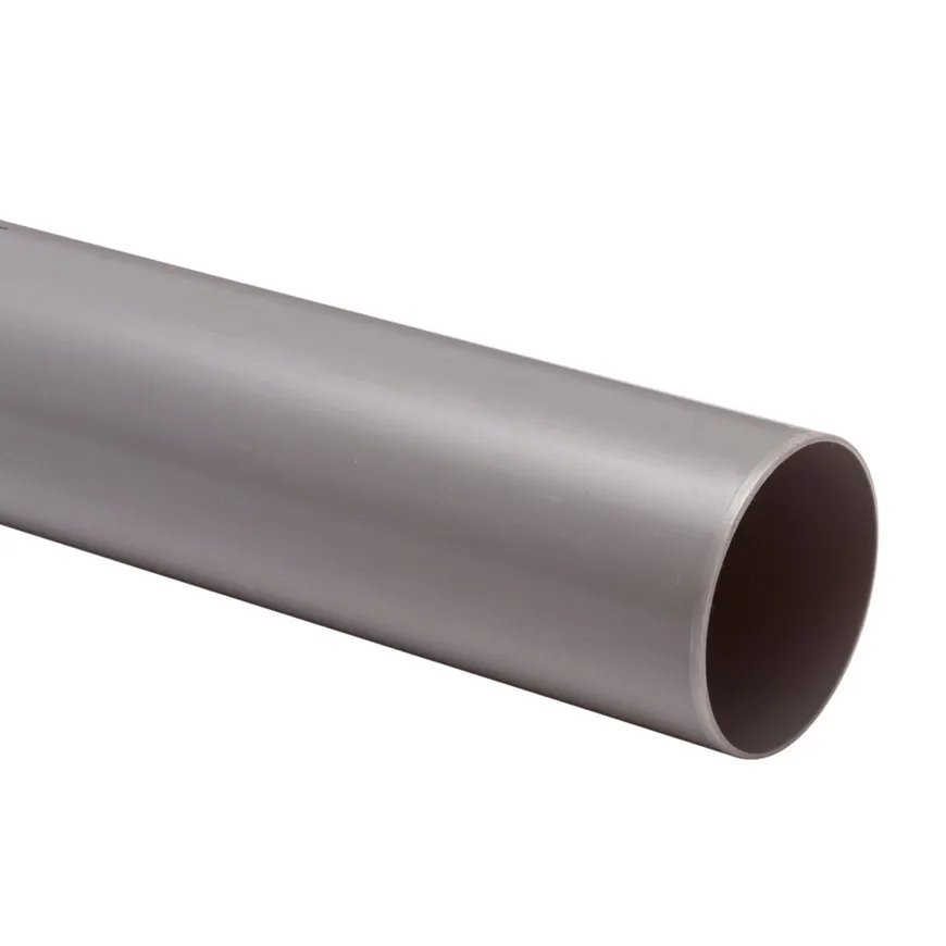 Hwa buis. pvc. grijs. KOMO. 80 x 1.5 mm. l = 2 m