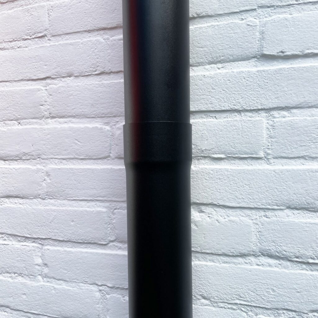 Aluminium regenpijp 80 mm dik rond - 3 meter - Ral-9005 fijnstructuur | Kallos