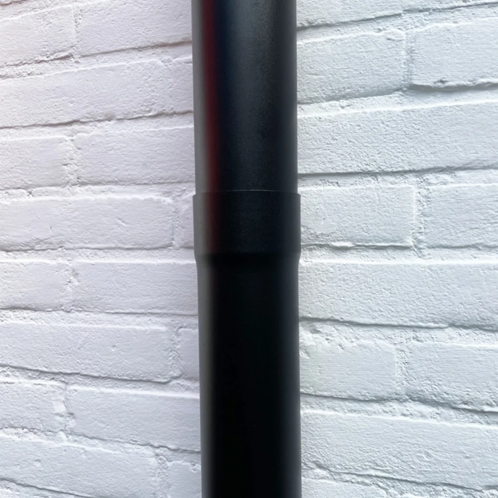 Aluminium regenpijp 80 mm dik rond - 3 meter - Ral-9005 fijnstructuur | Kallos