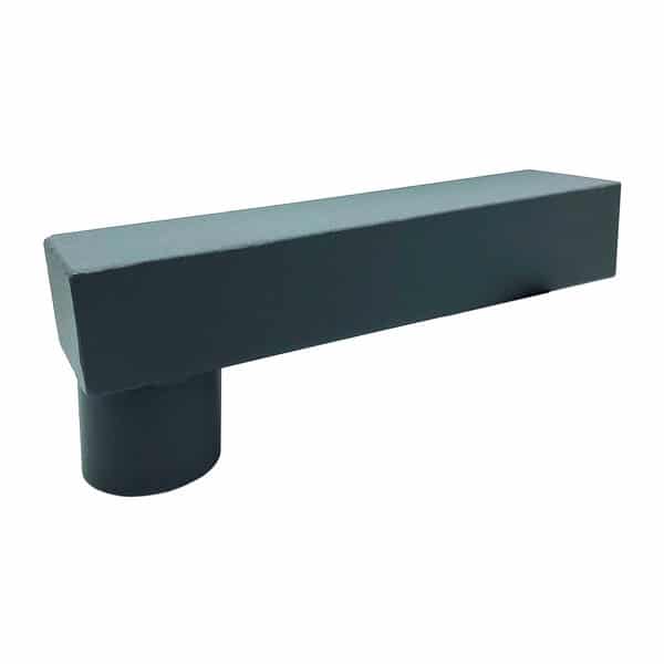 Stadsuitloop 60x80 mm rond 80 mm - P.10 antraciet | Prefa / Kallos