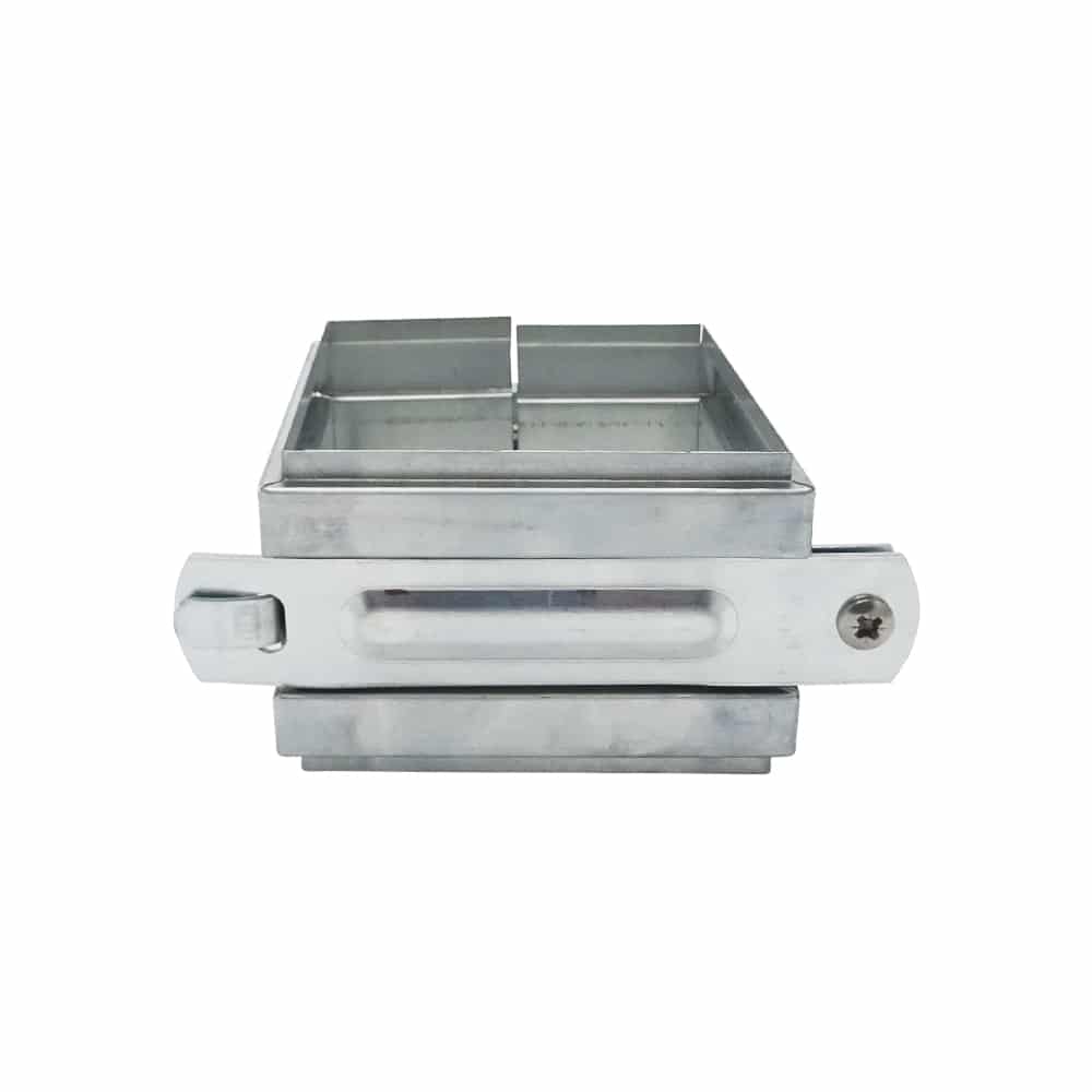 Beugel zink NIS 80x80 mm M8 + wrong + schroefstift M8x80 mm