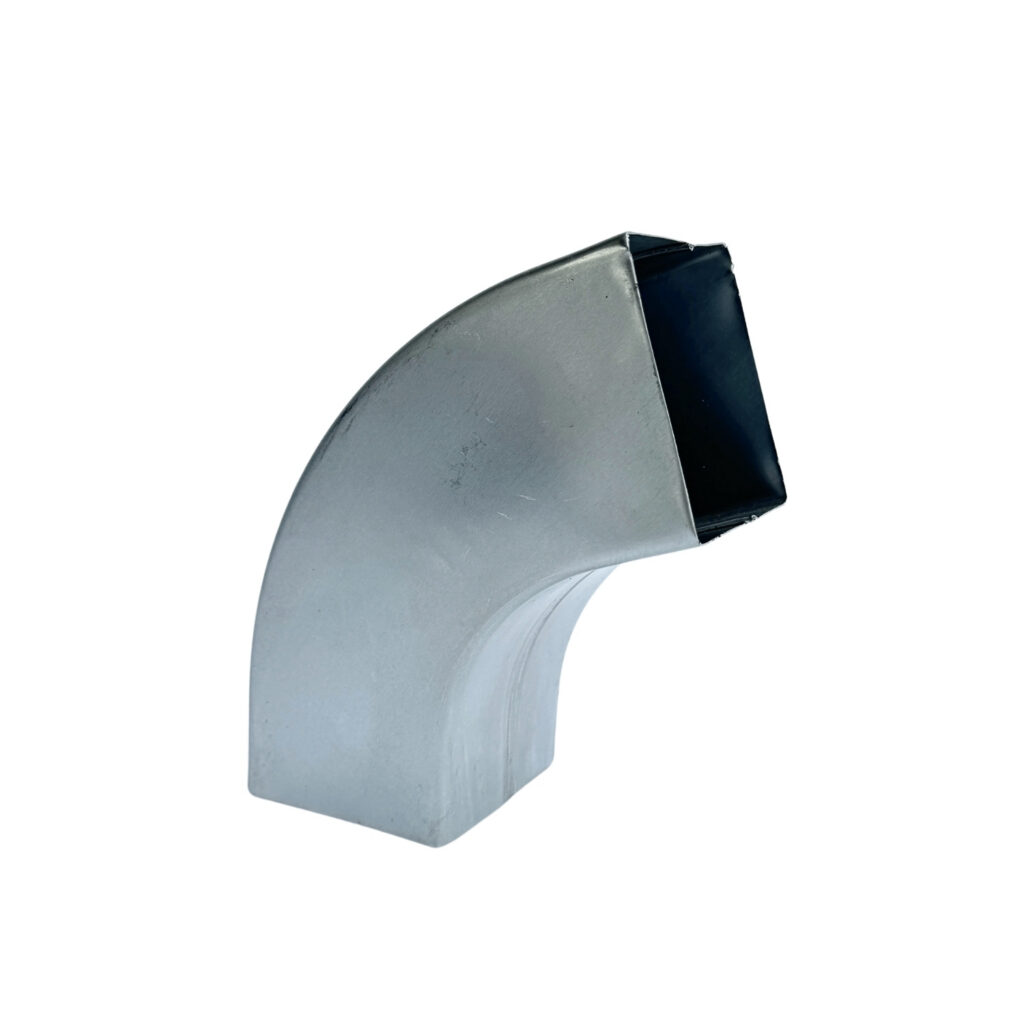 Bocht zink 80x80 mm 72gr | Grömo/Nedzink