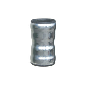 Stalen regenpijp dubbele mof (ondereind) 80mm (excl. rubber)