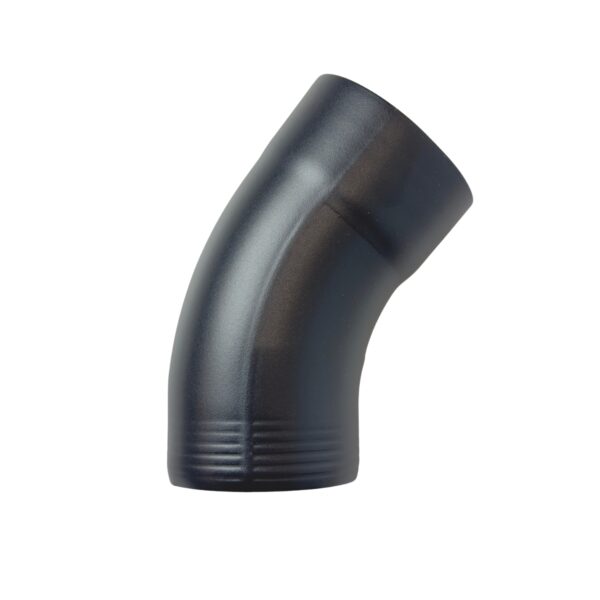 Aluminium regenpijp bocht 80mm 40gr - RAL 7021 fijnstructuur