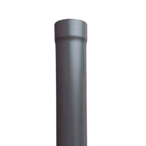 Aluminium regenpijp 80mm rond 2.0mm dik - 1 meter - RAL 7021 fijnstructuur