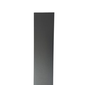 Aluminium regenpijp 80x80 mm vierkant 3 meter + spie - RAL 9005 fijnstructuur