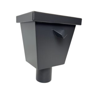 Vergaarbak junior 80mm aluminium - RAL 7021 fijnstructuur