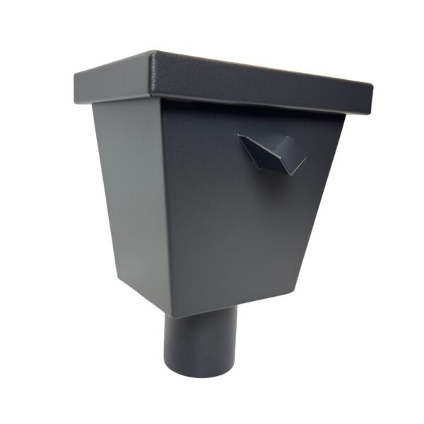 Vergaarbak junior 80mm aluminium - RAL 7021 fijnstructuur