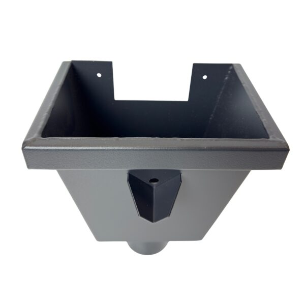 Vergaarbak junior 80mm aluminium - RAL 7021 fijnstructuur - Afbeelding 4